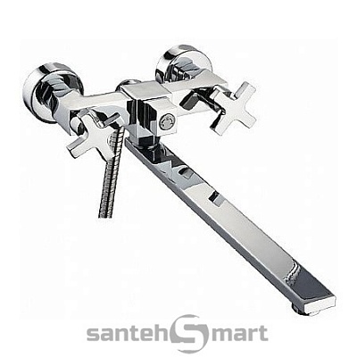 Смеситель для ванной Ledeme Н84 L2584 + L35F-2