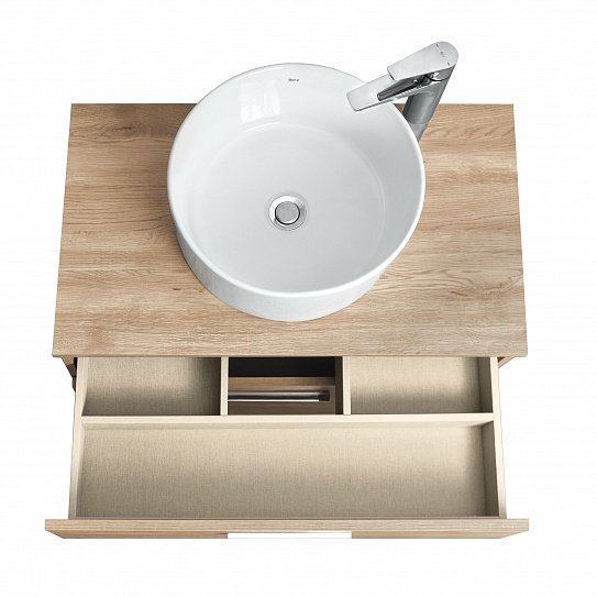 Тумба под раковину Roca Victoria 80 орех 2 ящика A857470517