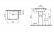 Раковина с пьедесталом 55 см Vitra Form 300 9602В003-7650