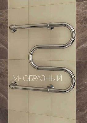 Полотенцесушитель Terminus 32ПС М-образный 500х600 1'' бесшовный