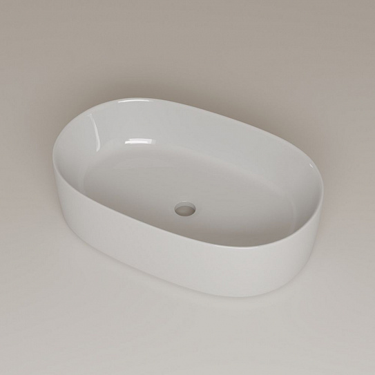 Умывальник накладной IDDIS Ray RAYWS13i27, белый глянцевый