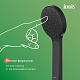 Смеситель для ванны Эйгер (Aiger) Iddis AIGBL00i02WA черный + душевой комплект BUE1FB0i16 черный