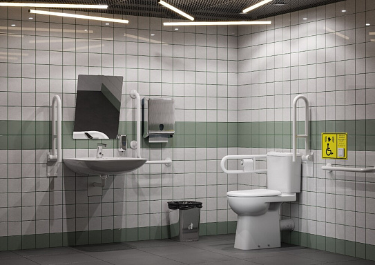 Чаша унитаза Roca Access напольная высокая 480мм, горизонтальный выпуск, ZRU9307684