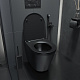 Унитаз подвесной черный матовый безободковый Iddis Calipso CALR3BMi25