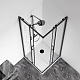 Душевой уголок GoodDoor Cube CR-90-C-B 90х90 черный КУ00020