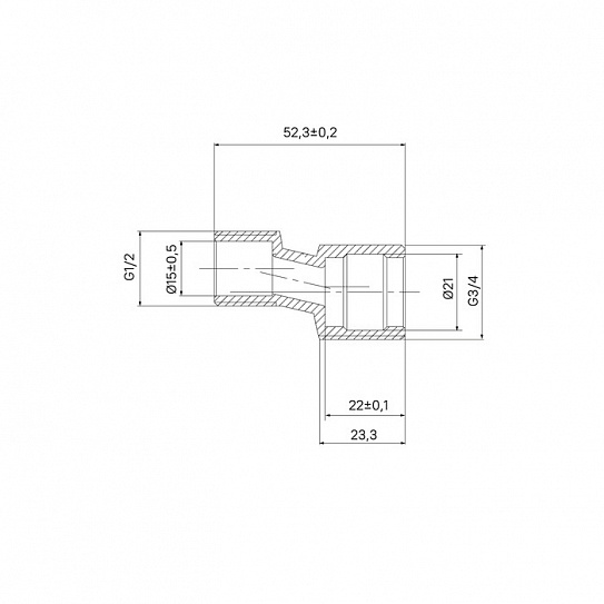 Эксцентрик для смесителя, уплотнитель в к-те, 52 мм, латунь, 2 шт, IDDIS, 982BR052SM