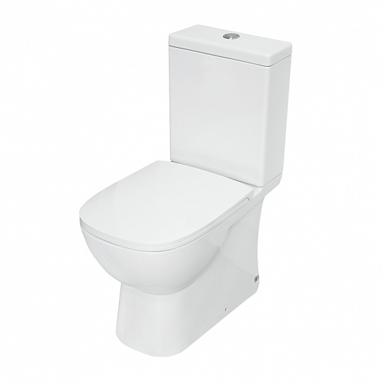 Унитаз-компакт Sanita Luxe Quadro Slim DM (тонкое сиденье дюропласт, микролифт) QDRSLCC01151022