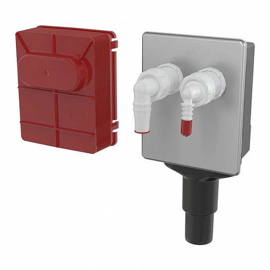 Сифон для стиральной машины под штукатурку для DN40 и DN50, нержавеющая сталь Alcaplast APS6