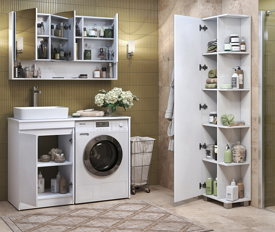 Шкаф пенал зеркальный 45 см Vigo Urban 450 pn.URB.45