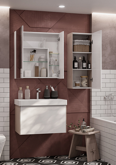 Тумба под раковину Aquaton Марти 55 ясень шимо 1A263201MY010