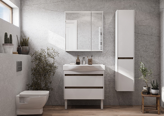 Тумба без раковину Aquaton Нортон 80 белая 1A248901NT010