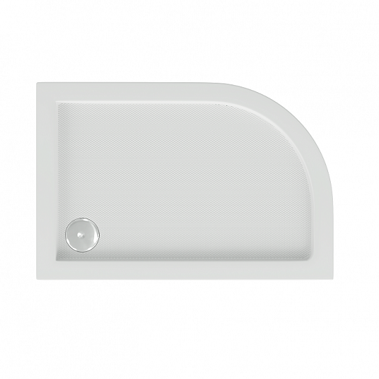 Поддон из литьевого мрамора 120х80 асимметричный Good Door Селфи правый ЛП00018 (без панели, без сифона, без уст.комплекта)