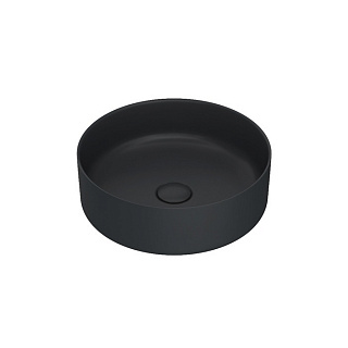 Раковина накладная круглая черная 36 Iddis Ray RAYBM03i27 черный матовый