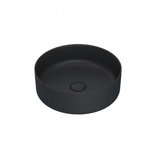 Раковина накладная круглая черная 36 Iddis Ray RAYBM03i27 черный матовый
