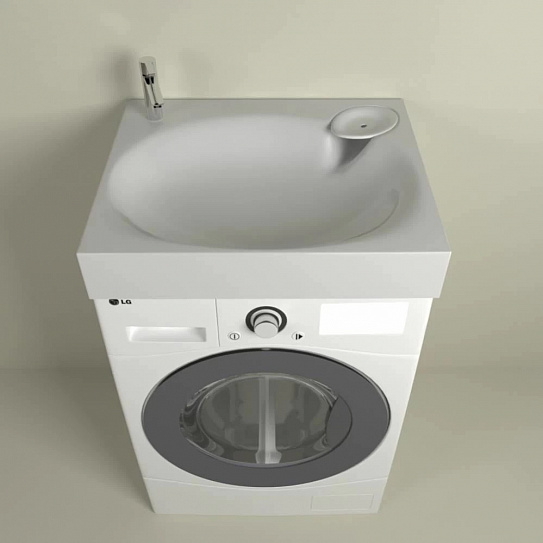 Раковина над стиральной машиной 1Marka Lavanderia 60х50