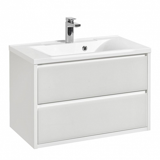 Тумба под раковину подвесная Акватон Римини 80 белый 1A226701RN010