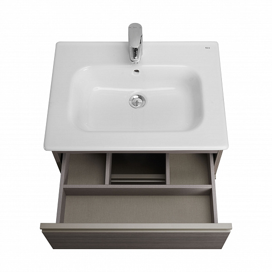 Тумба под раковину Roca The Gap 60 городской дуб 3 ящика A857404402