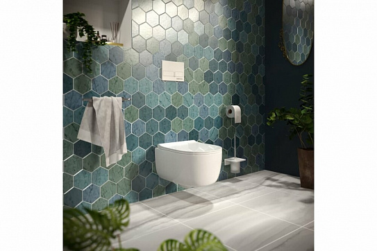 Кнопка для инсталляции BERGES NOVUM L1 белая 040011