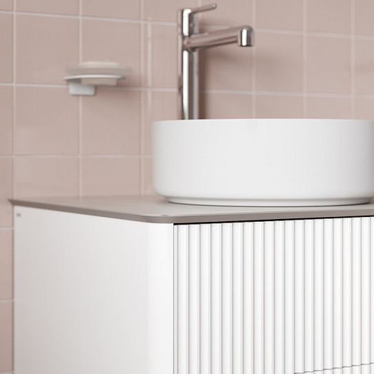 Тумба подвесная IDDIS Aiger, со столешницей (OPH12W0i89), 120 см, белый AIG12W0i95K