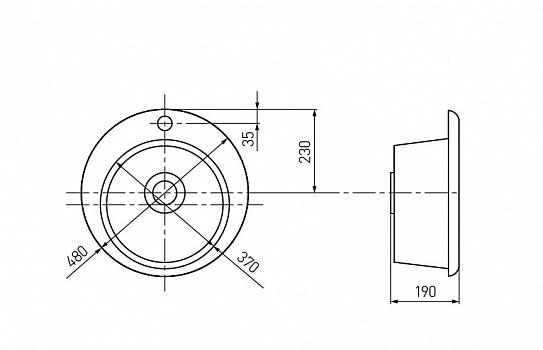 Мойка гранитная Акватон Иверия  серая 1A711032IV230