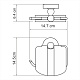 Держатель для туалетной бумаги WasserKraft Diemel K-2225