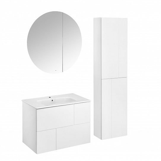 Тумба под раковину Roca Luna 80 2 ящика белый ZRU9307765