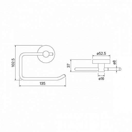Держатель для туалетной бумаги Iddis Sena SENSS00i43