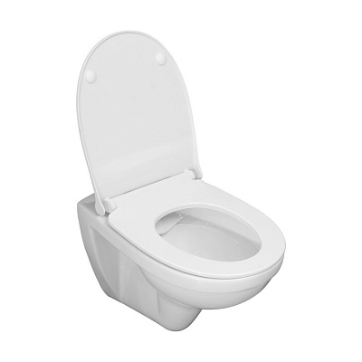 Подвесной унитаз безободковый с инсталляций Сантек Бореаль rimless (с тонким сиденьем, панель белая 1WH501832