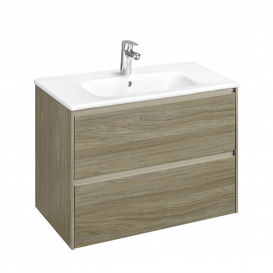 Тумба под раковину Roca Ona 800 темный вяз 2 ящика A857630511