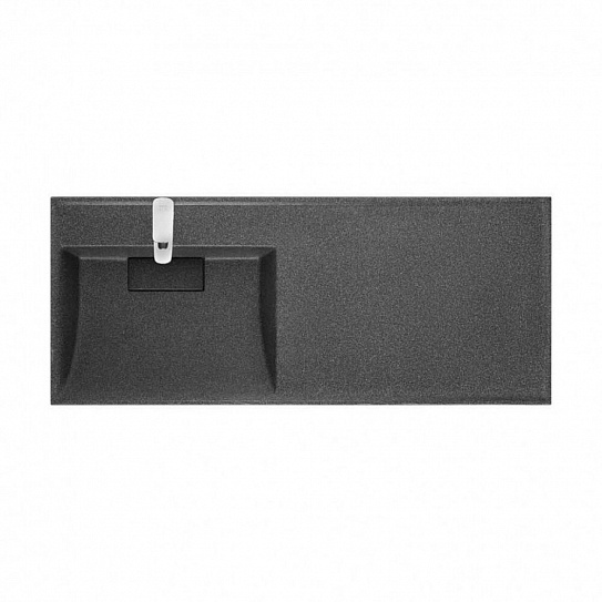 Раковина над стиральной машиной Aquaton Лондри 120 графит  1A72843KLH21L левая