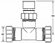 Тройник с вентиляционным клапаном McAlpine VP40T