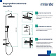 Душевая система с термостатом Milardo Ideal Spa ILSBLTHM06 цвет черный