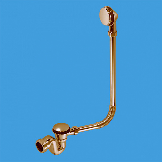 Трап 1 1/4"х40мм для ванн с переливом McAlpine BRASSTRAP-50-AB