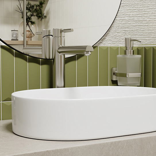 Смеситель для раковины WasserKRAFT WERN 4203H излив 197мм, гибкая подводка, матовый хром