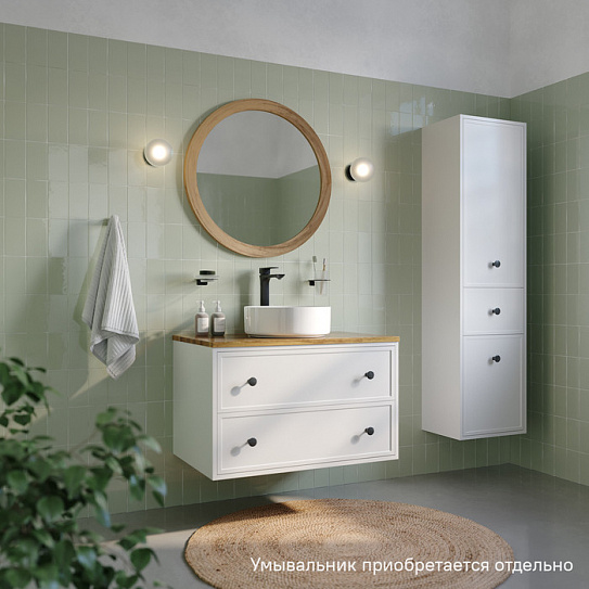 Тумба под накладную раковину подвесная 80 см Iddis Torr со столешницей TOR80WBi95K