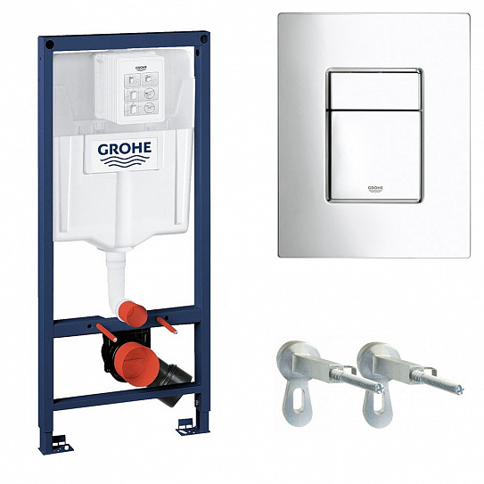 Инсталляция для унитаза Grohe (Германия) Rapid SL 38772001 (3в1) с панелью  смыва и крепежом