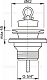 Донный клапан сифона для умывальника 5/4 с нерж решеткой AlcaPlast (A31)