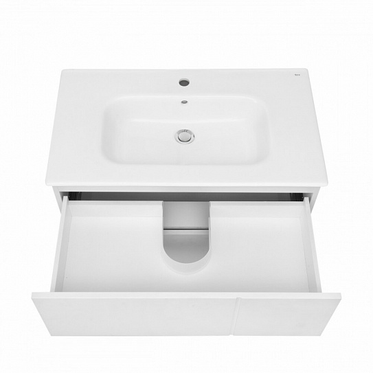 Тумба под раковину модуль 2 ящика PILAR 800 белый Roca A857669472 (рак.261047 в комплект не входит)