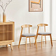 Стул из бамбука FN-240D NATURE BAMBOO+BELGE FABRIC
