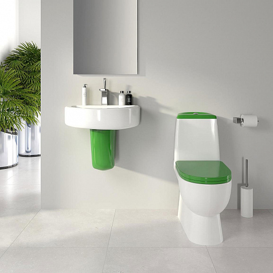 Унитаз-компакт Sanita Luxe Best Color Green (крышка микролифт) BSTSLCC09130522
