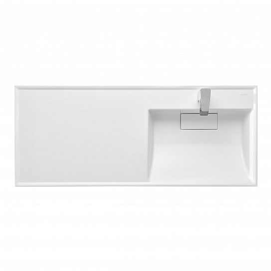 Раковина с местом под стиральную машину Акватон Лондри 120х50 (чаша справа) искусственный камень 1A72243KLH010