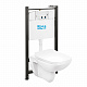 Комплект инсталляция с подвесным унитазом Roca Debba Pack 893104970 с сиденьем микролифт