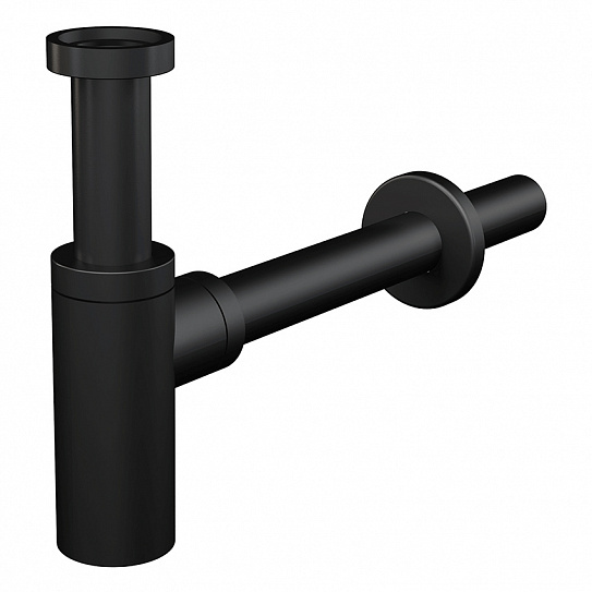 Сифон для умывальника DN32 DESIGN круглый, черный-мат AlcaPlast A400BLACK