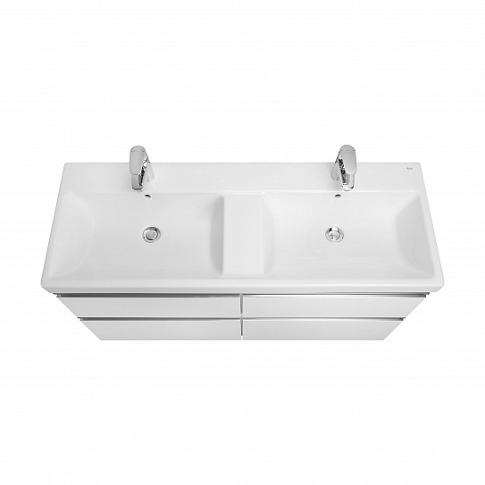 Тумба под раковину Roca The Gap 120 белый глянец 4 ящика ZRU9307637