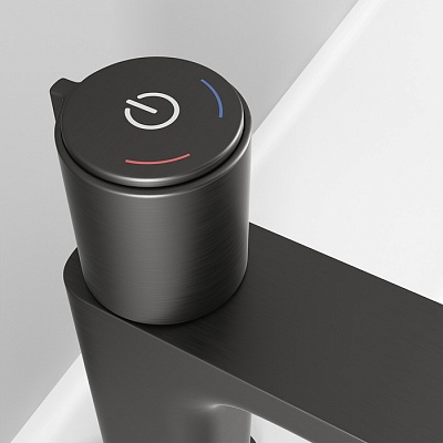 Смеситель для умывальника IDDIS Slide SLIGMBTi01, Push Control, графит