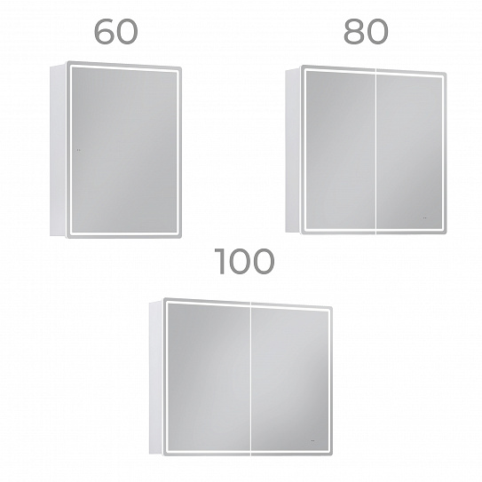 Шкаф зеркальный навесной Vigo Geometry Classic 1000