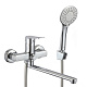 Смеситель для ванны с коротким Milardo Demi DEMSB02M02
