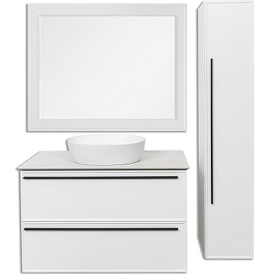 Зеркало с подсветкой La Fenice Cubo Bianca 80х60, белое FNC-02-CUB-B-80-60