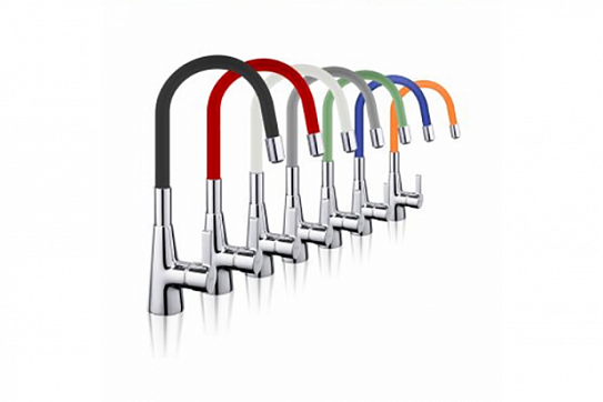 Черный силикон. излив  д/комбиниров.смес-ля W04