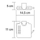 Держатель для туалетной бумаги с крышкой WasserKRAFT Kammel K-8325